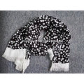 Fashion ladies 100 acrylic star print winter scarf